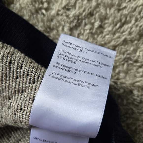 Escada Wool Blend Cardigan Womens XL Flawed - Picture 7 of 14